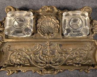 Brass Inkwell