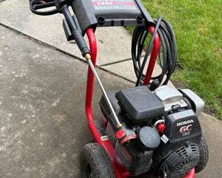 Excell pressure washer with Honda engine