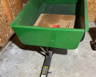 Metal John Deere dump wagon