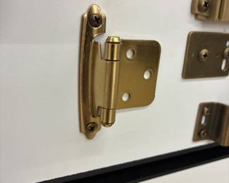 Cabinet door brass hinges