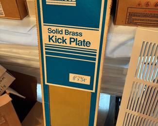 Brass kick plates