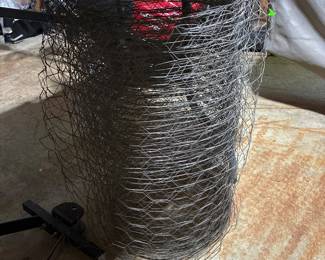 Roll of chicken wire fencing 