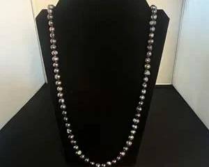 Peacock Cultured Freshwater Pearl Endless Necklace  Baroque Pearls