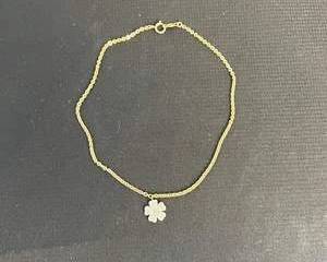 10K Gold Flower Bracelet from Mexico
