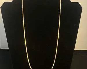 GoldTone Sterling Silver Chain Necklace