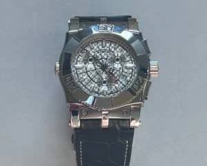 Renato Collezioni Limited Edition Automatic Watch with Genuine Alligator Leather Strap