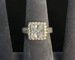 Sterling Silver Princess Cut Halo Ring