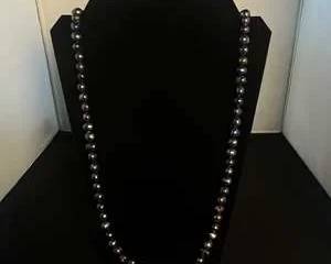 Endless Genuine Cultured Peacock Freshwater Pearl Necklace  Baroque Strand