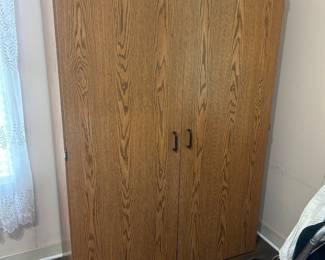 Huge Storage Cabinet / Wardrobe Great condition Not solid wood 4’ across x 20” deep x 6’ tall Pickup in Schulenberg between Main & Summit Must be able to move and load yourself