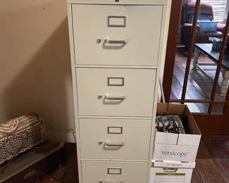 Metal Filing Cabinet Good condition 18” across x 26 1/2” deep x 52” tall Pickup in Schulenberg between Main and Summit Must be able to move and load yourself