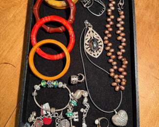 Bakelite & Sterling Jewelry