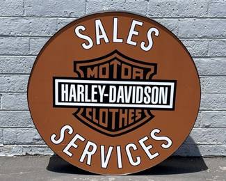 Vintage harley service sign