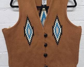 Vintage wool chimayo vest