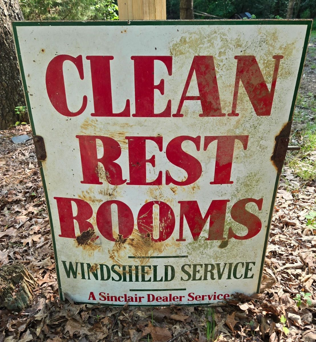 Double sided Sinclair sign