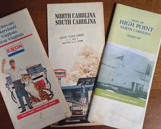 Vintage road maps