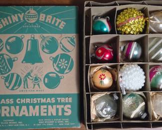 Shiny Bright glass ornaments