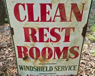 Double sided Sinclair sign