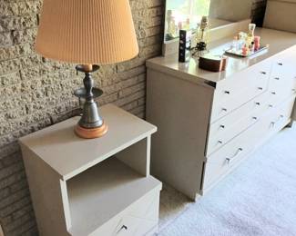Mid century dresser set