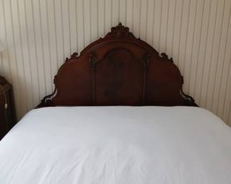 Victorian headboard and full mattress