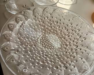 Glass plate, small glass finger bowls