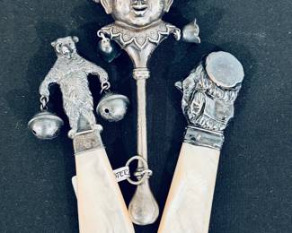 Sterling silver rattles