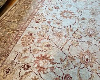 Hand woven Ziegler Mahal design 9.7 x 13.2