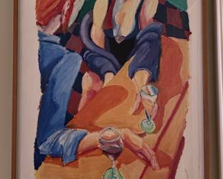 Greig Leach “Cleave Unto You” oil pastel on paper 1989