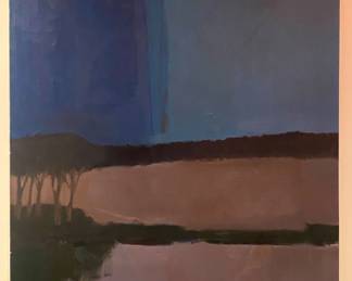 Frank Pole oil on canvas circa 1965