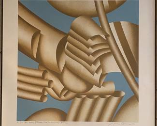 Jack Brusca serigraph Sydney and Frances Lewis Collection