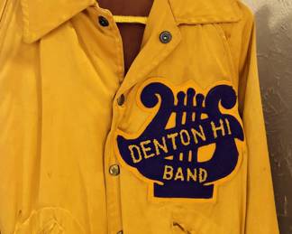 Vintage Denton High School Band Satin Jacket