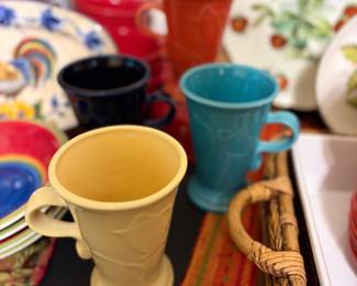 Fiesta pedestal mugs