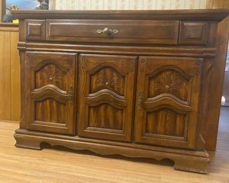 vintage antique oak bar