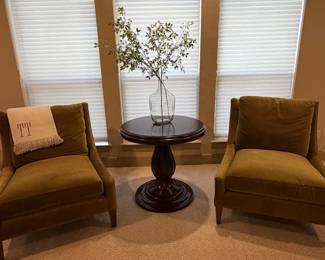 Green sitting chairs