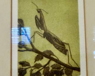 "PRAYING MANTIS" 52/10 FORT WORTH ARTIST LILIA BLAIR.