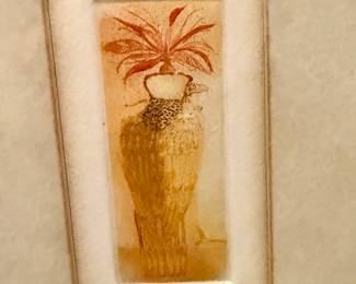 MARY TIFT, FORT WORTH ARTIST, ETCHING OF A "FALCON", 8/50.