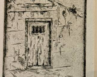 MINNIE MIKELL ETCHING