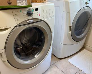 WHIRLPOOL DUET WASHER AND DRYER.