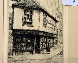 ARTIST PROOF ETCHING BY EDWARD CHENY