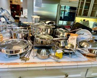 ALL-CLAD POTS AND PANS.