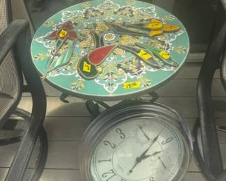 Side Ceramic small outside table  