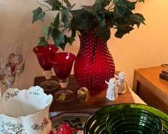 Get ready for Christmas with these beautiful red stemware pieces.