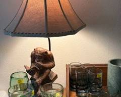 Have you ever seen a lamp like this? If you have eclectic tastes, this is perfect!  