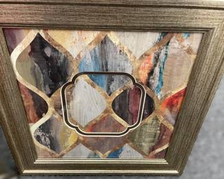  Contemporary Framed Abstract Wall Decor 2 PCS