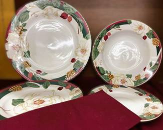 Tienshan "Magnolia" China Dinner Ware Set 72 PCS