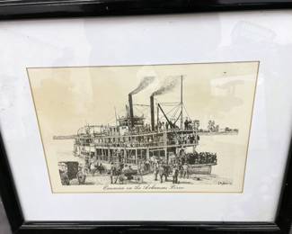  Framed Print "Excursion on the Arkansas River"