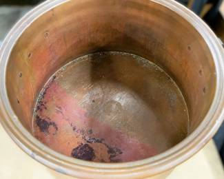 Large Copper Stock Pot or Kettle, No Lid