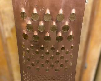 Oversized Copper Grater with Wood Handles
