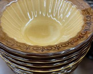 Metlox Vernon Monterey Gold Dinnerware 50+ PCS