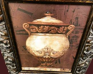  Framed Decorative Prints by Pamela Gladding 2 PCS
