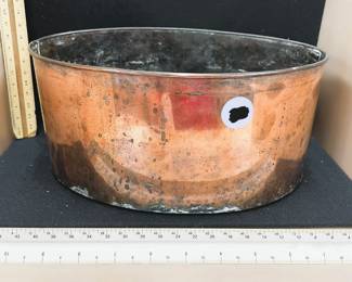 Oval Copper Planter or Decorative Tub